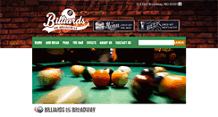 Desktop Screenshot of billiardsonbroadway.com